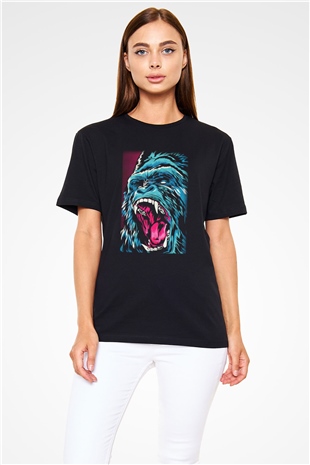 Goril Siyah Unisex Tişört T-Shirt - TişörtFabrikası