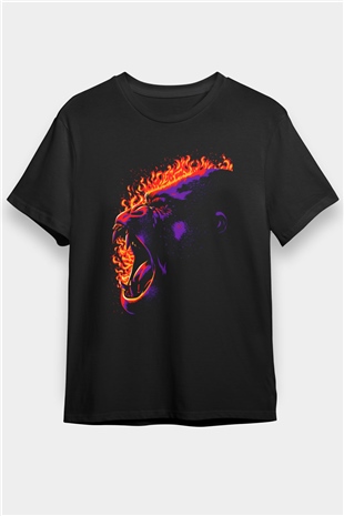 Goril Siyah Unisex Tişört T-Shirt - TişörtFabrikası