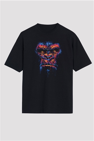 Goril Siyah Oversize Tişört Oversize T-shirt - TişörtFabrikası