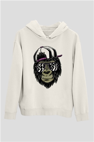 GorilBeyaz  Unisex Hoodie