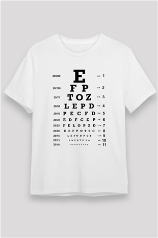 Göz doktoru Beyaz Unisex Tişört T-Shirt - TişörtFabrikası