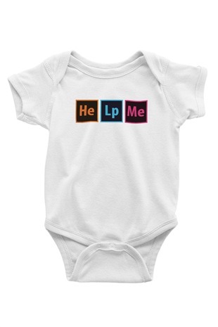 Grafiker Beyaz Bebek Body - Zıbın