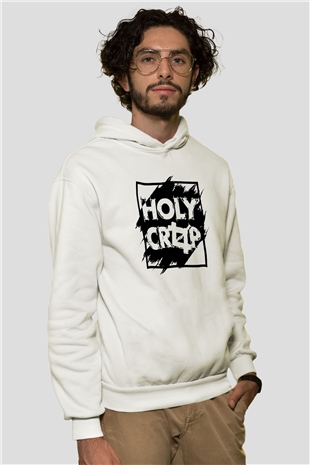 Grafiker Beyaz Unisex Kapüşonlu Sweatshirt