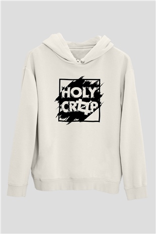 Grafiker Beyaz Unisex Kapüşonlu Sweatshirt