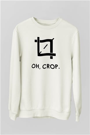 Grafiker Beyaz Unisex Sweatshirt