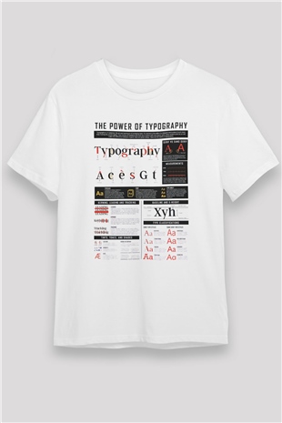 Grafiker Beyaz Unisex Tişört T-Shirt - TişörtFabrikası