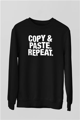Grafiker Siyah Unisex Sweatshirt