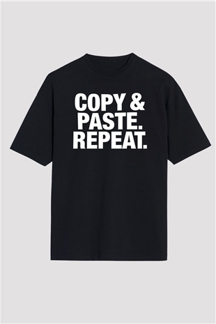 Grafiker Siyah Oversize Tişört Oversize T-shirt - TişörtFabrikası