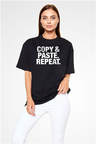 Grafiker Siyah Oversize Tişört Oversize T-shirt - TişörtFabrikası