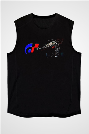 Gran Turismo Siyah Unisex Kolsuz Tişört