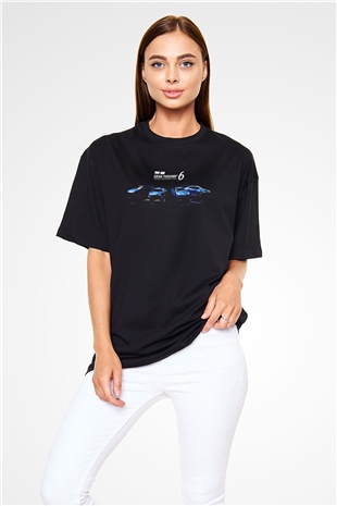 Gran Turismo Siyah Unisex Oversize Tişört T-Shirt