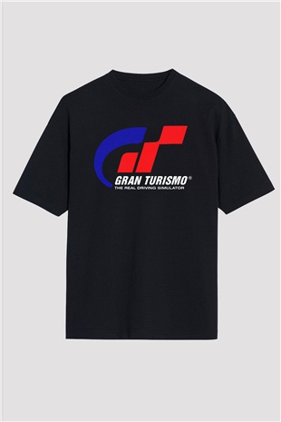 Gran Turismo Siyah Oversize Tişört Oversize T-shirt