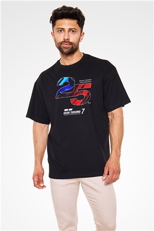 Gran Turismo Siyah Oversize Tişört Oversize T-shirt