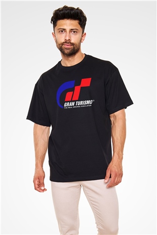 Gran Turismo Siyah Oversize Tişört Oversize T-shirt