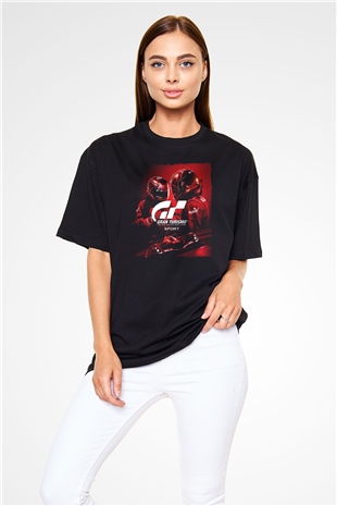 Gran Turismo Siyah Oversize Tişört Oversize T-shirt
