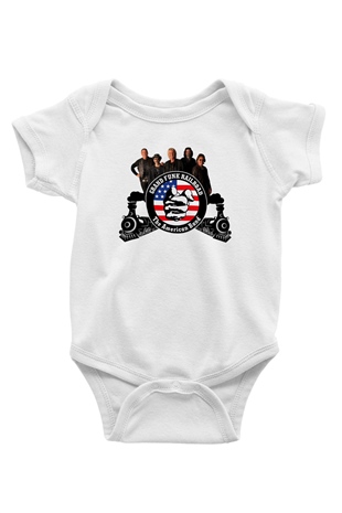 Grand Funk Railroad Baskılı Beyaz Unisex Bebek Body - Zıbın