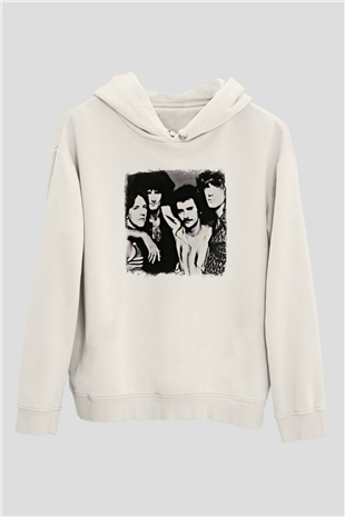 Grand Funk Railroad Baskılı Unisex Beyaz Hoodie