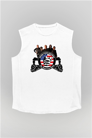 Grand Funk Railroad Beyaz Unisex Kolsuz Tişört