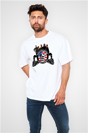 Grand Funk Railroad Beyaz Unisex Oversize Tişört T-Shirt