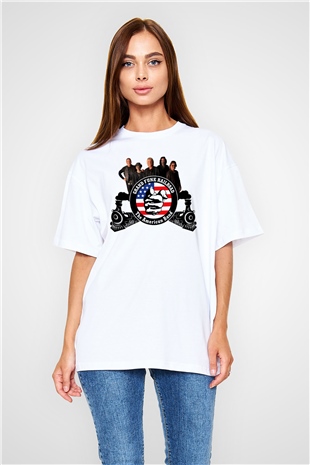 Grand Funk Railroad Beyaz Unisex Oversize Tişört T-Shirt