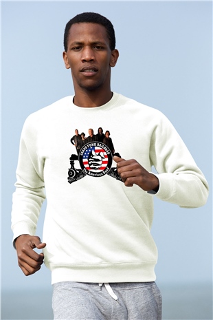 Grand Funk Railroad Beyaz Unisex Sweatshirt