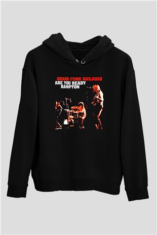 Grand Funk Railroad Siyah Unisex Hoodie