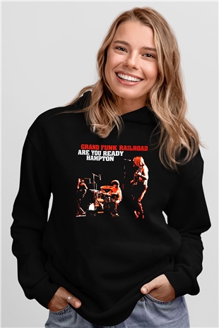 Grand Funk Railroad Siyah Unisex Hoodie