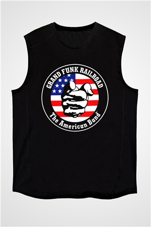 Grand Funk Railroad Siyah Unisex Kolsuz Tişört