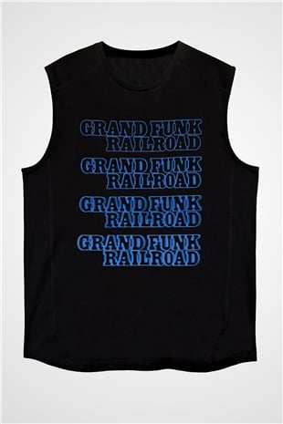 Grand Funk Railroad Siyah Unisex Kolsuz Tişört