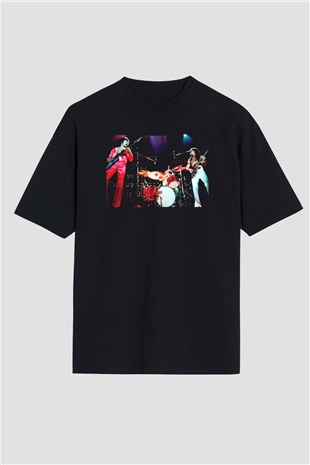 Grand Funk Railroad Siyah Unisex Oversize Tişört T-Shirt
