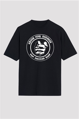 Grand Funk Railroad Siyah Oversize Tişört Oversize T-shirt - TişörtFabrikası