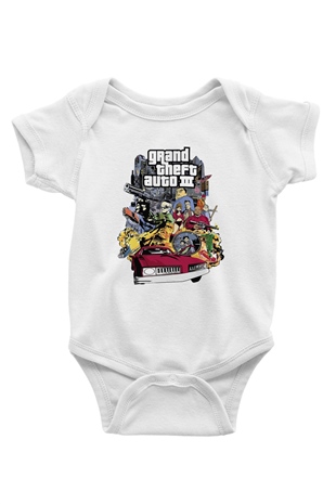 Grand Theft Auto Beyaz Bebek Body - Zıbın
