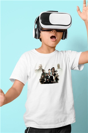 Grand Theft Auto Beyaz Unisex Çocuk Tişört
