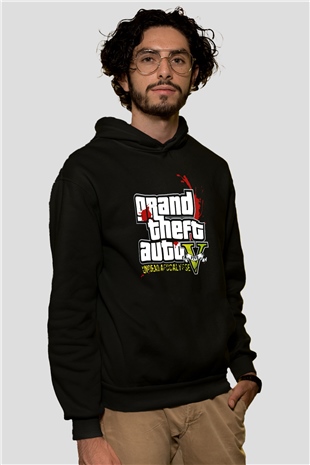Grand Theft Auto Beyaz Unisex Hoodie