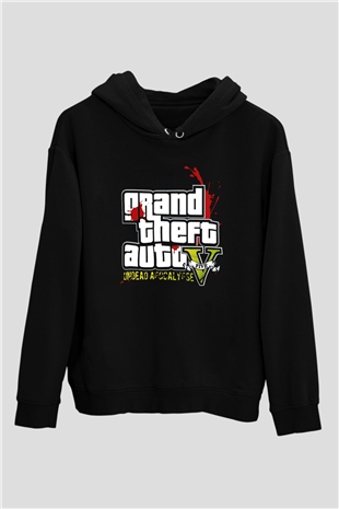 Grand Theft Auto Beyaz Unisex Hoodie