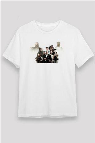 Grand Theft Auto Beyaz Unisex Tişört T-Shirt