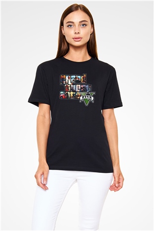 Grand Theft Auto Siyah Unisex Tişört T-Shirt