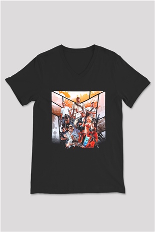 Grand Theft Auto Siyah Unisex V Yaka Tişört