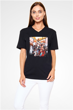 Grand Theft Auto Siyah Unisex V Yaka Tişört