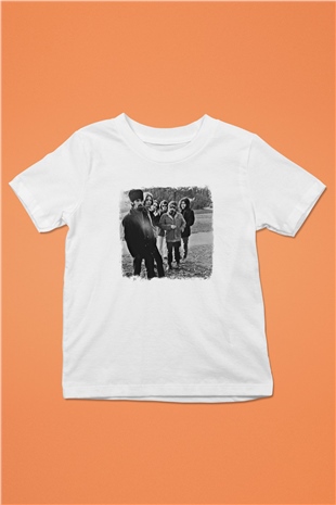 Grateful Dead Baskılı Unisex Beyaz Çocuk Tişört
