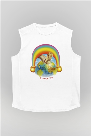 Grateful Dead Beyaz Unisex Kolsuz Tişört