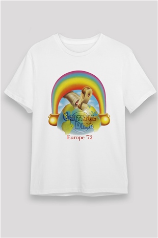Grateful Dead Beyaz Unisex Tişört T-Shirt - TişörtFabrikası