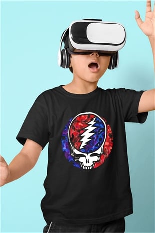 Grateful Dead Siyah Unisex Çocuk Tişört