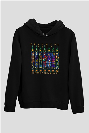 Grateful Dead Siyah Unisex Hoodie