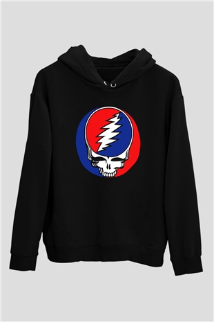 Grateful Dead Siyah Unisex Hoodie