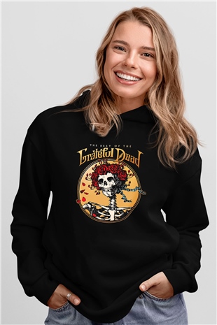 Grateful Dead Siyah Unisex Hoodie