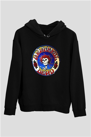 Grateful Dead Siyah Unisex Hoodie