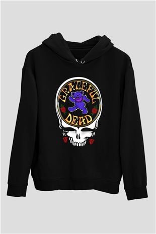 Grateful Dead Siyah Unisex Hoodie