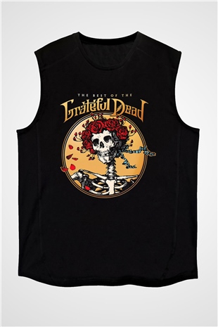 Grateful Dead Siyah Unisex Kolsuz Tişört