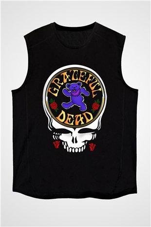 Grateful Dead Siyah Unisex Kolsuz Tişört